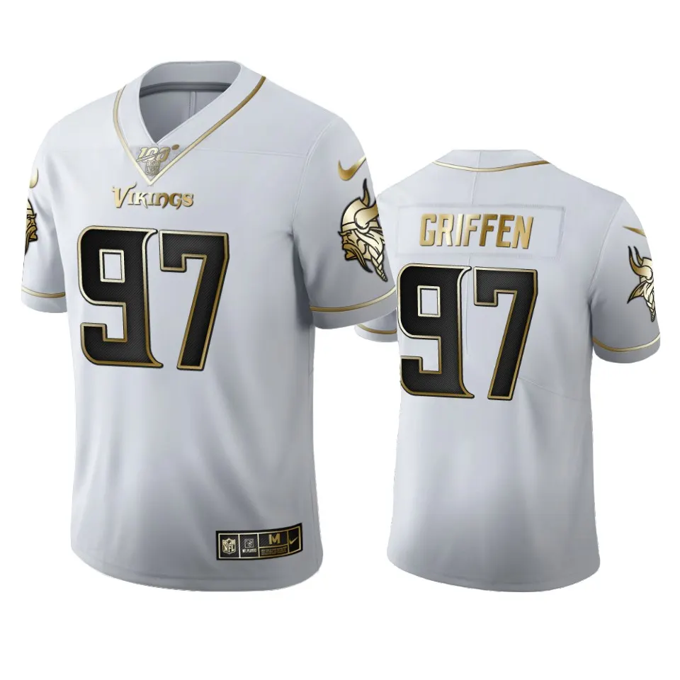 Everson Griffen Minnesota Vikings Nike 100th Season Golden Edition Jersey - White