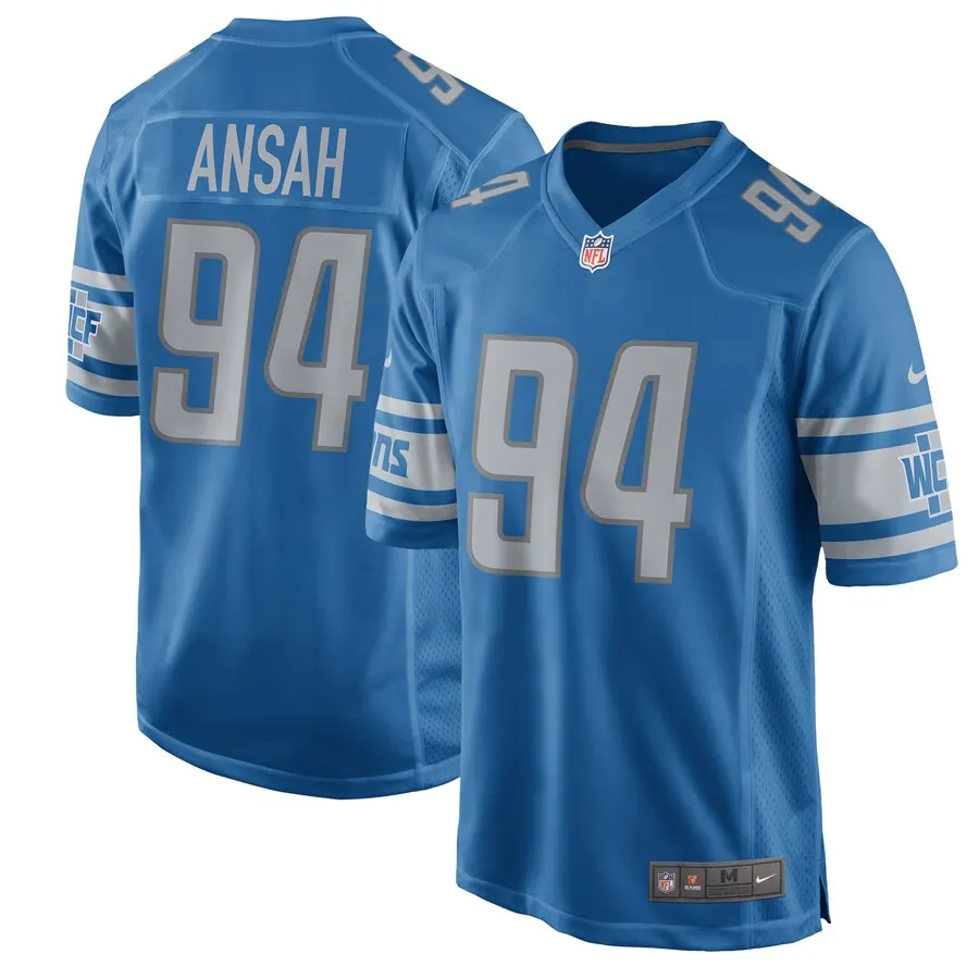 Ezekiel Ansah Detroit Lions Nike Youth 2017 Game Jersey - Powder Blue