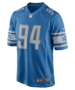 Alternative view of Ezekiel Ansah Detroit Lions Nike Youth 2017 Game Jersey - Powder Blue
