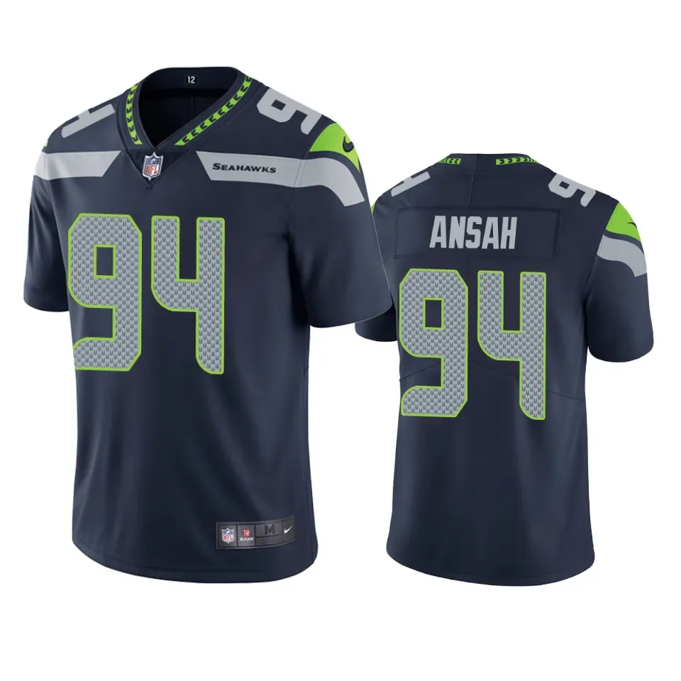 Ezekiel Ansah Seattle Seahawks Nike Vapor Limited Jersey - Navy
