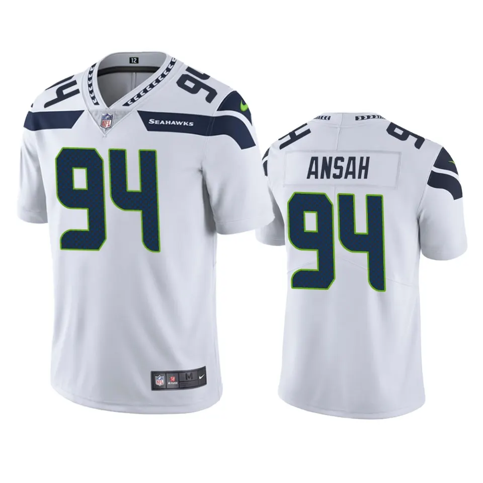 Ezekiel Ansah Seattle Seahawks Nike Vapor Limited Jersey - White