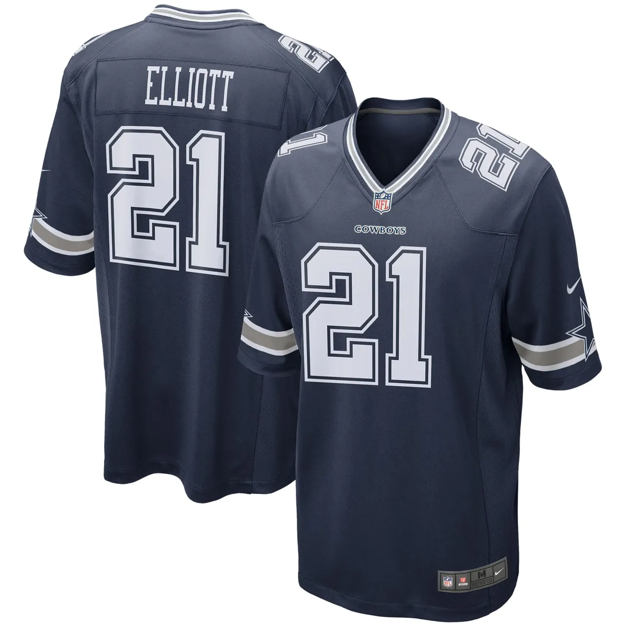 Ezekiel Elliott Dallas Cowboys Nike Alternate Game Jersey - White - Image 11