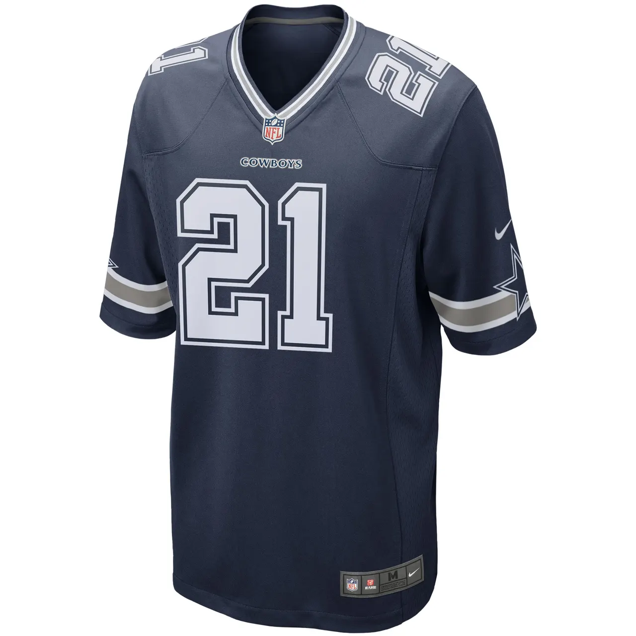 Ezekiel Elliott Dallas Cowboys Nike Alternate Game Jersey - White - Image 6