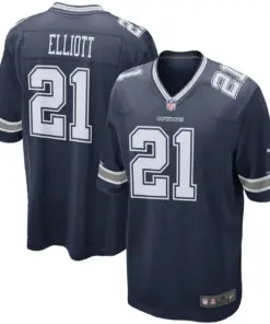 Ezekiel Elliott Dallas Cowboys Nike Alternate Game Jersey - White - Image 14