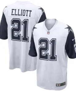 Ezekiel Elliott Dallas Cowboys Nike Alternate Team Game Jersey - Navy - Image 22