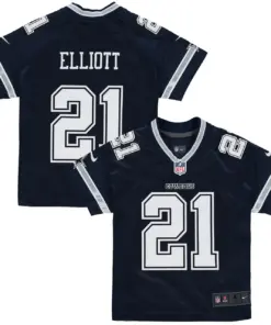 Alternative view of Ezekiel Elliott Dallas Cowboys Nike Preschool Game Jersey - Navy