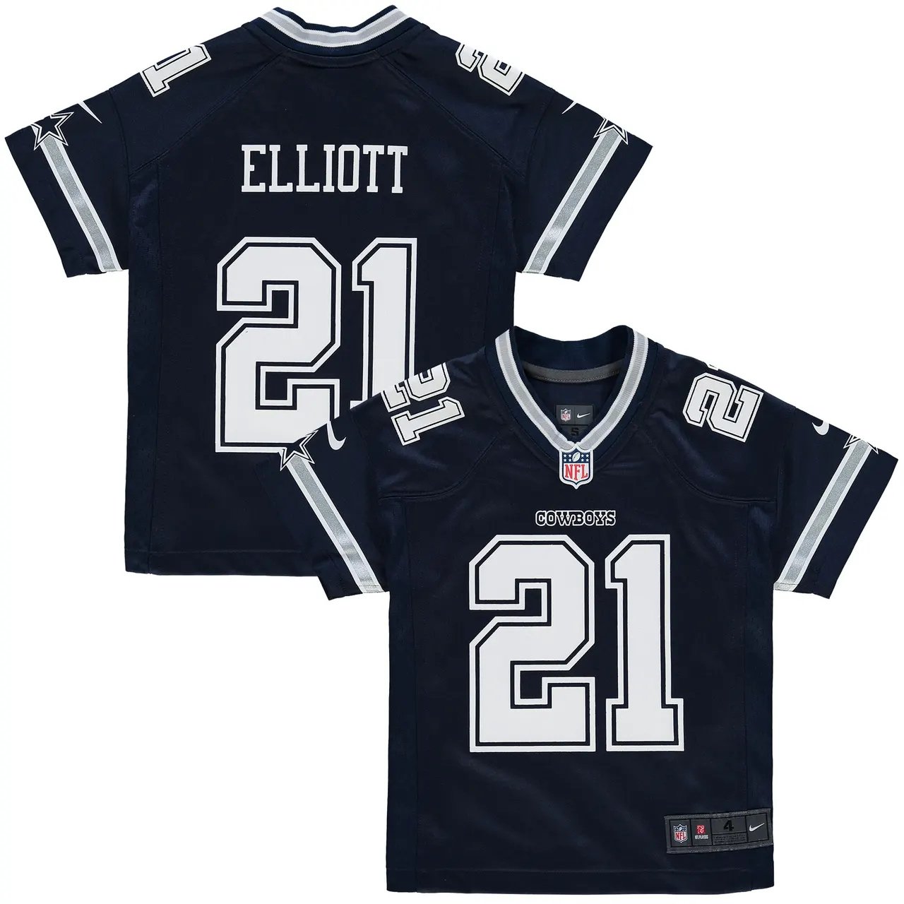 Ezekiel Elliott Dallas Cowboys Nike Preschool Game Jersey - Navy - Image 2