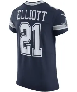 Ezekiel Elliott Dallas Cowboys Nike Vapor Elite Jersey - Navy - Image 4