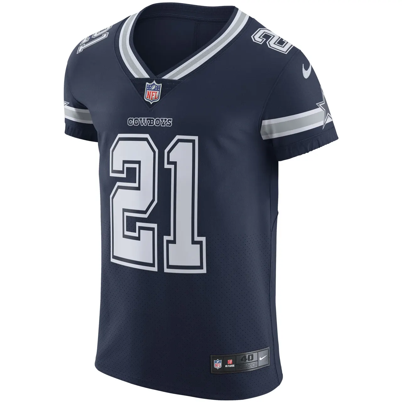 Ezekiel Elliott Dallas Cowboys Nike Vapor Elite Jersey - Navy - Image 3