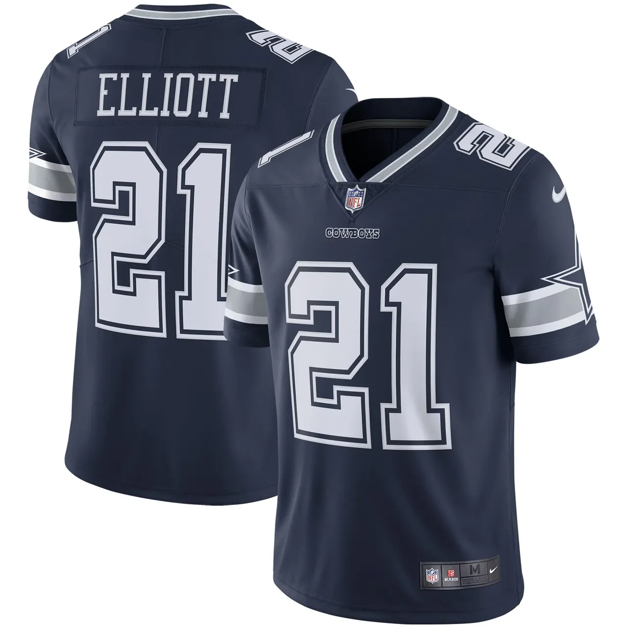 Ezekiel Elliott Dallas Cowboys Nike Vapor Limited Player Jersey - White - Image 21