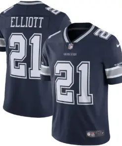 Ezekiel Elliott Dallas Cowboys Nike Vapor Limited Player Jersey - White - Image 19