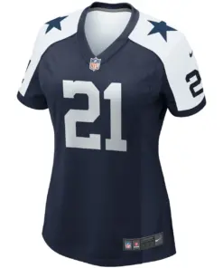 Ezekiel Elliott Dallas Cowboys Nike Women's Alternate Team Game Jersey - Navy - Image 3
