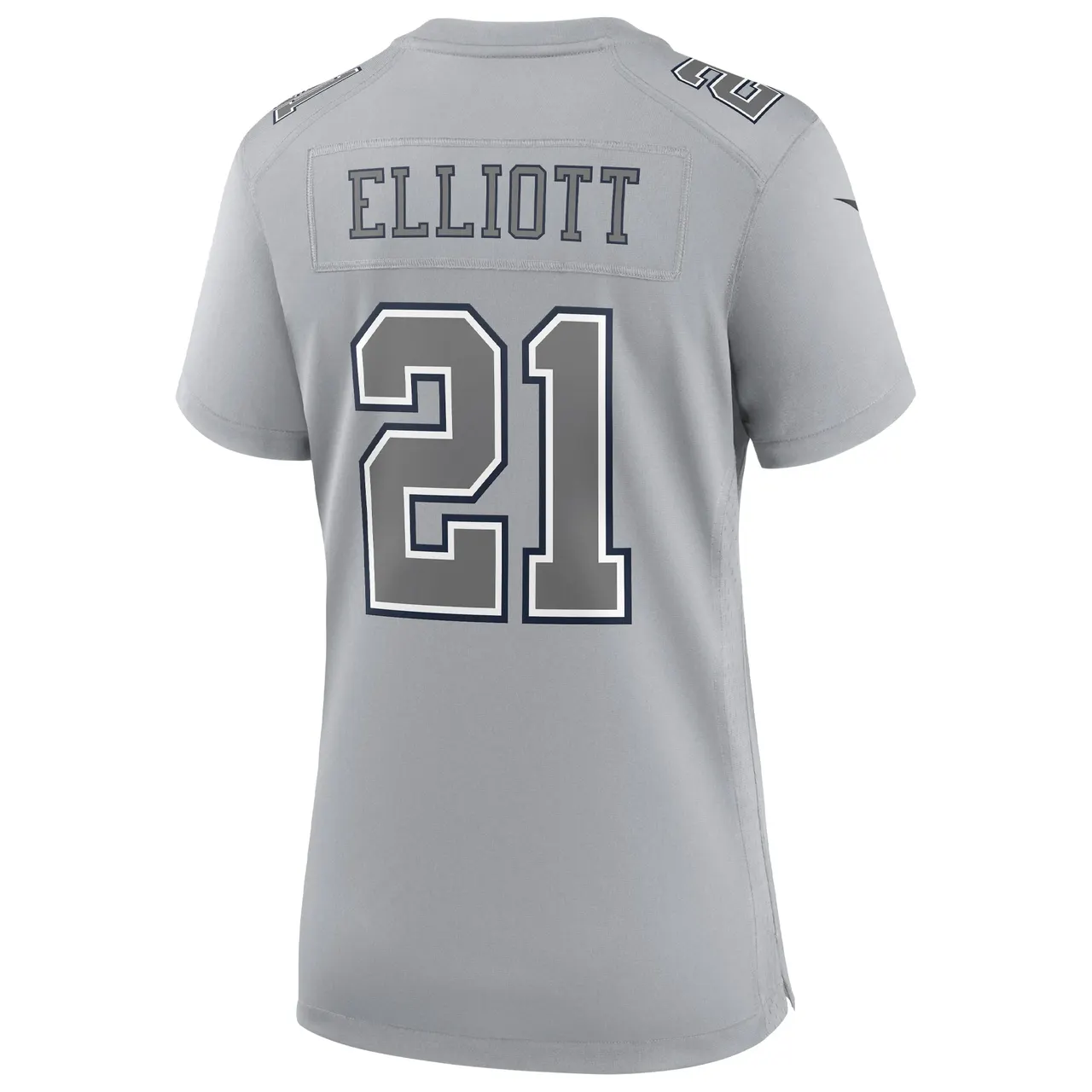 Ezekiel Elliott Dallas Cowboys Nike Women's Atmosphere Fashion Game Jersey - Gray - Image 4