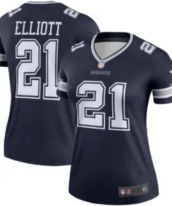 Ezekiel Elliott Dallas Cowboys Nike Women's Color Rush Legend Player Jersey - White - Image 10