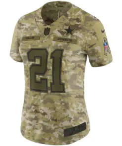 Ezekiel Elliott Dallas Cowboys Nike Women's Salute to Service Limited Jersey - Camo - Image 2