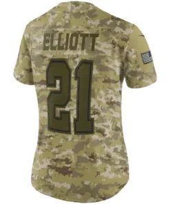 Ezekiel Elliott Dallas Cowboys Nike Women's Salute to Service Limited Jersey - Camo - Image 3