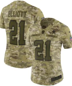 Ezekiel Elliott Dallas Cowboys Nike Women's Salute to Service Limited Jersey - Camo
