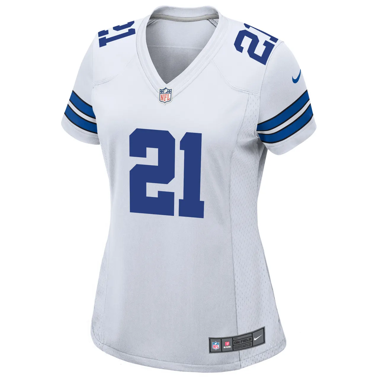 Ezekiel Elliott Dallas Cowboys Nike Women's Team Game Jersey - White - Image 3