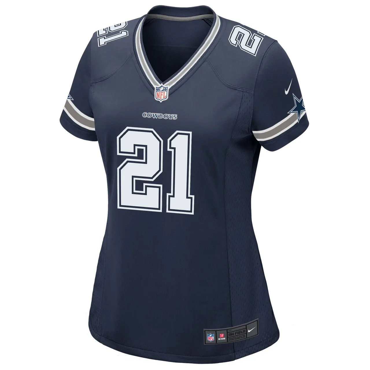Ezekiel Elliott Dallas Cowboys Nike Women's Team Game Jersey - White - Image 9