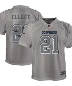 Ezekiel Elliott Dallas Cowboys Nike Youth Atmosphere Game Jersey - Gray