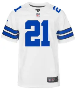 Alternative view of Ezekiel Elliott Dallas Cowboys Nike Youth Game Jersey - White