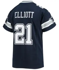 Ezekiel Elliott Dallas Cowboys Nike Youth Player Game Jersey - Navy - Image 4