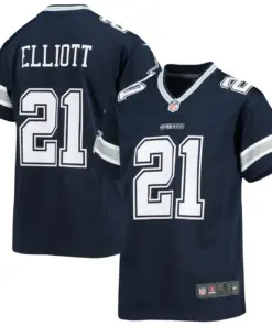 Alternative view of Ezekiel Elliott Dallas Cowboys Nike Youth Player Game Jersey - Navy