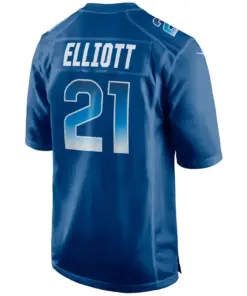 Ezekiel Elliott Dallas Cowboys NFC Nike 2019 Pro Bowl Game Jersey - Royal Blue - Image 3