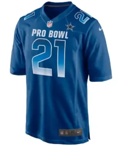 Ezekiel Elliott Dallas Cowboys NFC Nike 2019 Pro Bowl Game Jersey - Royal Blue - Image 2
