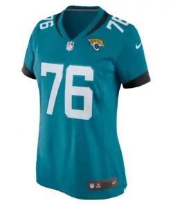 Ezra Cleveland Jacksonville Jaguars Nike Women's Game Jersey - Teal - Image 2
