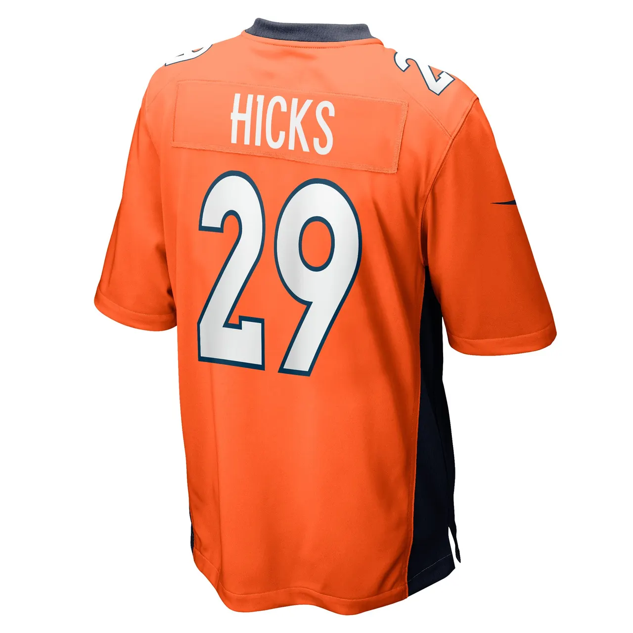Faion Hicks Denver Broncos Nike Game Player Jersey - Orange - Image 4