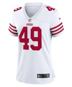 Faithful San Francisco 49ers Nike Women's Player Game Jersey - White - Image 3