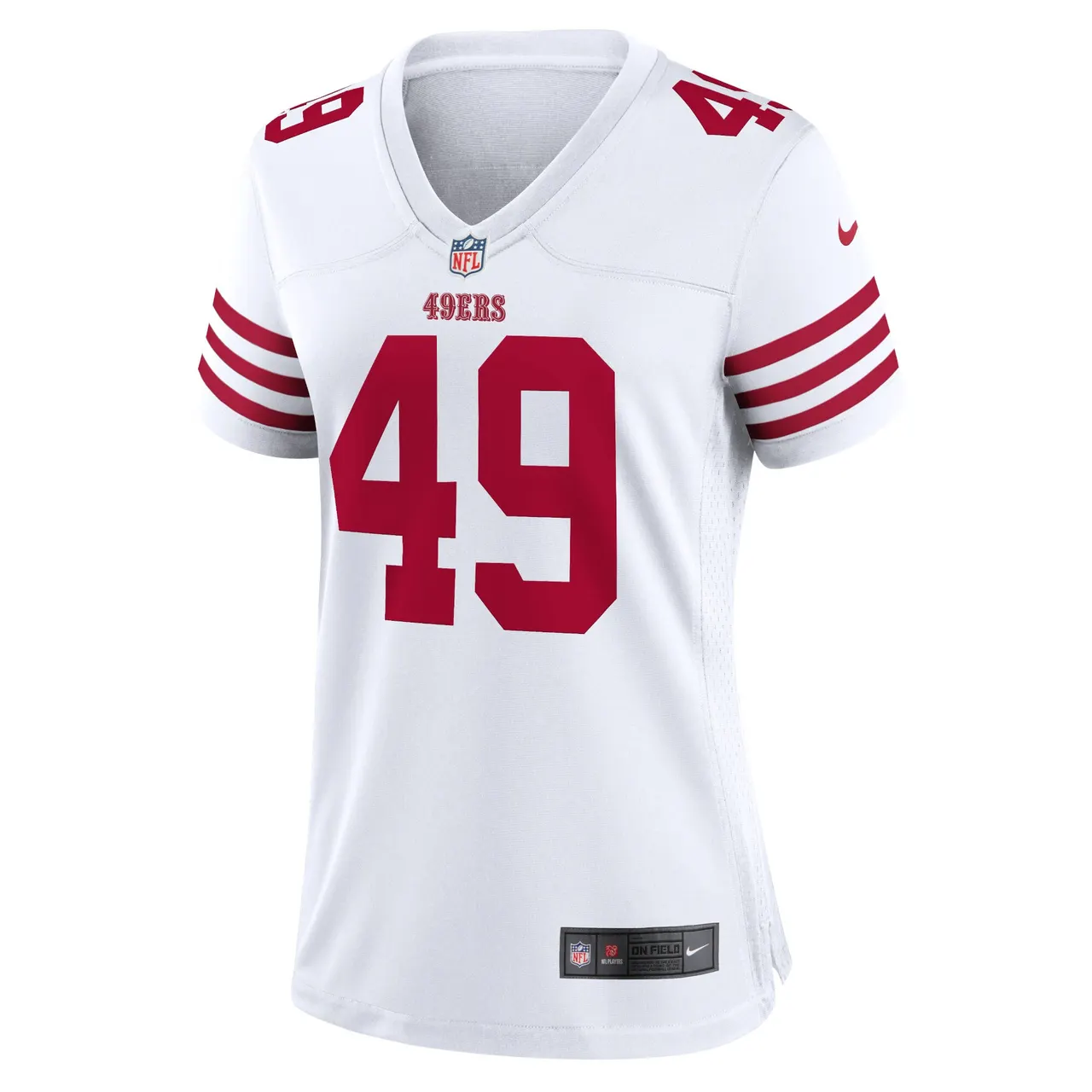Faithful San Francisco 49ers Nike Women's Player Game Jersey - White - Image 3