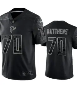 Jake Matthews Atlanta Falcons Nike RFLCTV Limited Jersey - Black