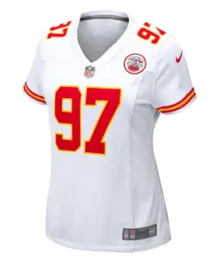 Felix Anudike-Uzomah Kansas City Chiefs Nike Women's Team Game Jersey - White - Image 3