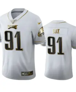 Fletcher Cox Philadelphia Eagles Nike 100th Season Golden Edition Jersey - White