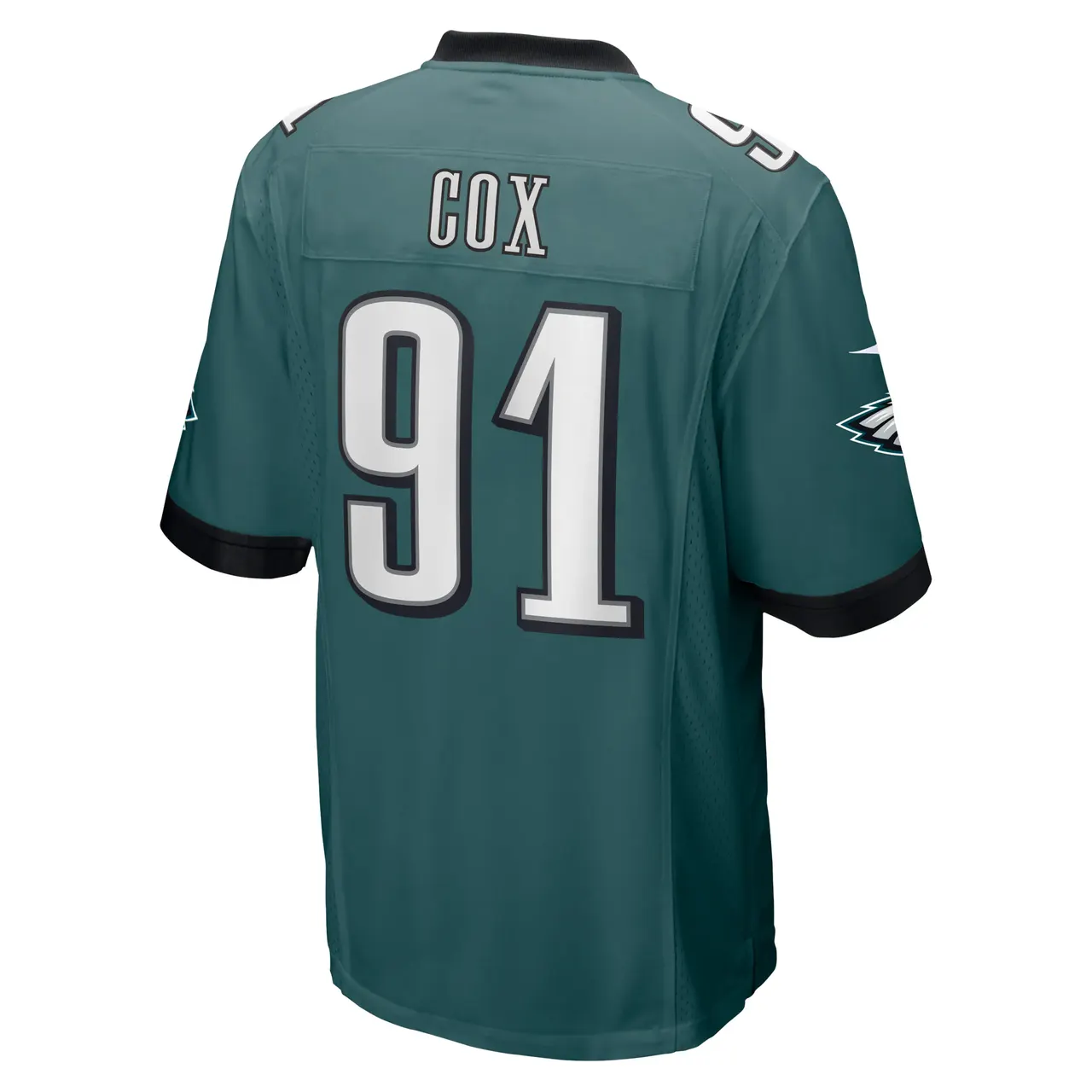 Fletcher Cox Philadelphia Eagles Nike Super Bowl LVII Patch Game Jersey - Midnight Green - Image 4