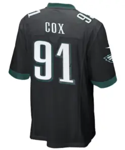 Fletcher Cox Philadelphia Eagles Nike Youth Alternate Game Jersey - Black - Image 3
