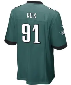 Fletcher Cox Philadelphia Eagles Nike Youth Team Color Game Jersey - Midnight Green - Image 3