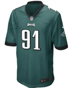 Fletcher Cox Philadelphia Eagles Nike Youth Team Color Game Jersey - Midnight Green - Image 2