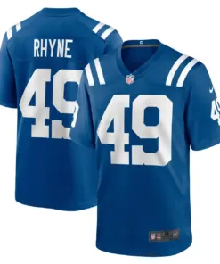 Forrest Rhyne Indianapolis Colts Nike Game Player Jersey - Royal Blue - Image 2