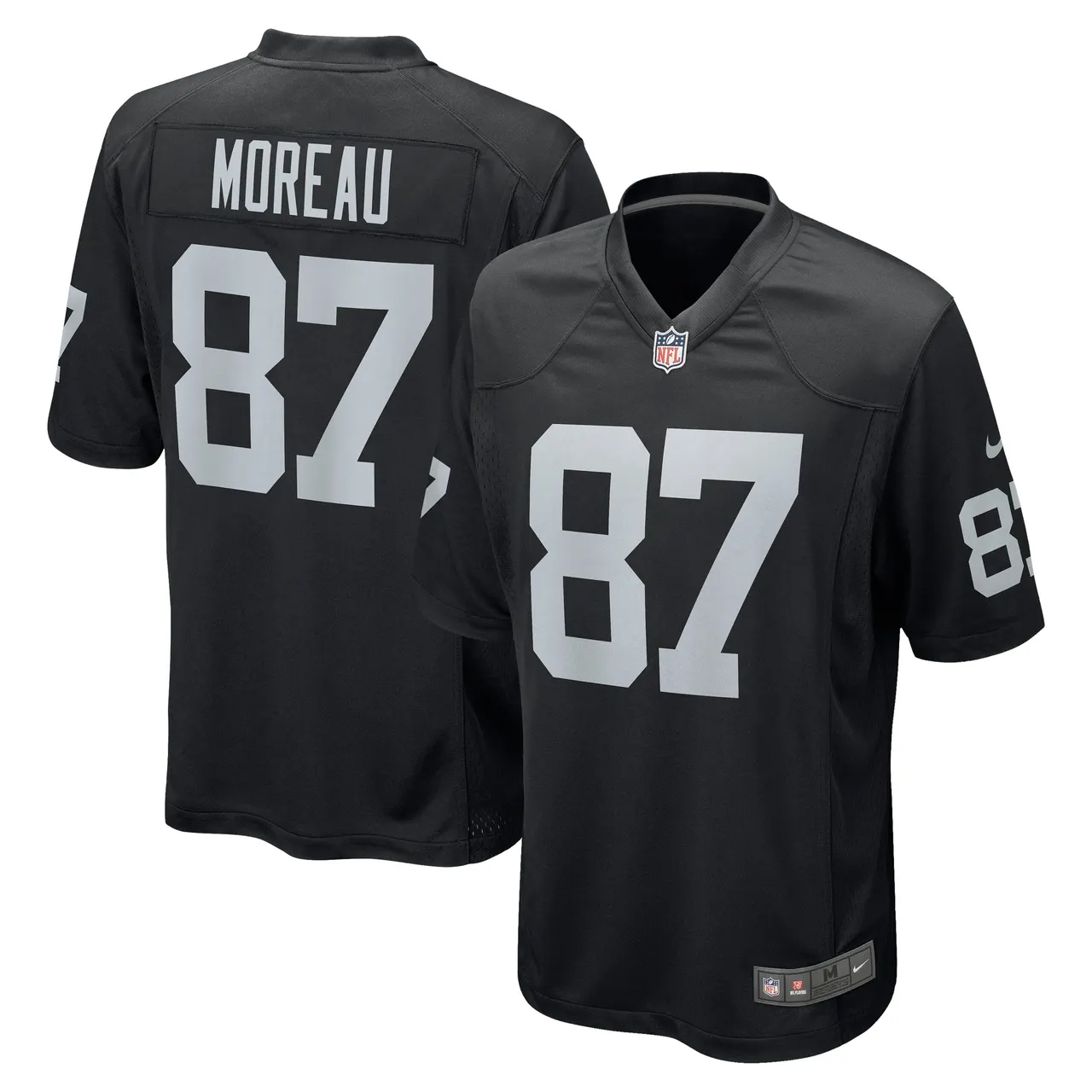 Foster Moreau Las Vegas Raiders Nike Game Jersey - Black - Image 2