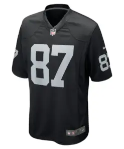 Foster Moreau Las Vegas Raiders Nike Game Jersey - Black - Image 3