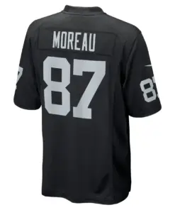 Foster Moreau Las Vegas Raiders Nike Game Jersey - Black - Image 4