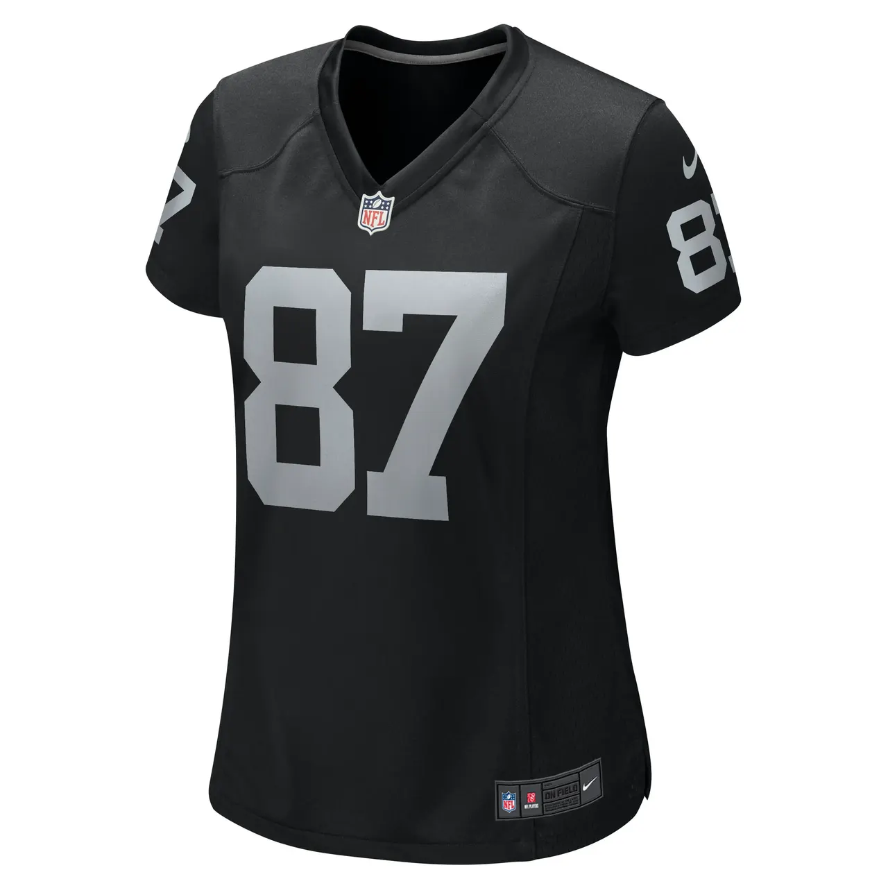 Foster Moreau Las Vegas Raiders Nike Women's Game Jersey - Black - Image 3