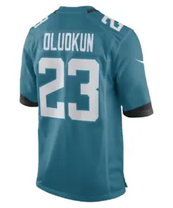 Foyesade Oluokun Jacksonville Jaguars Nike Game Player Jersey - Teal - Image 3