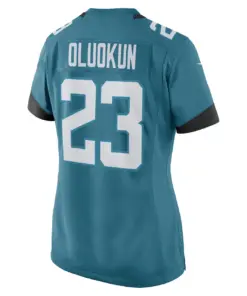 Foyesade Oluokun Jacksonville Jaguars Nike Women's Game Player Jersey - Teal - Image 2