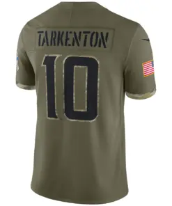 Fran Tarkenton Minnesota Vikings Nike 2022 Salute to Service Retired Player Limited Jersey - Olive - Image 4