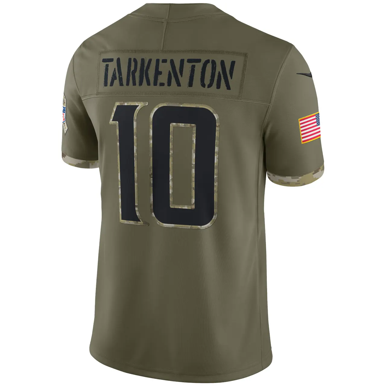 Fran Tarkenton Minnesota Vikings Nike 2022 Salute to Service Retired Player Limited Jersey - Olive - Image 4