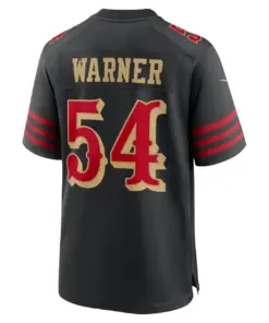 Fred Warner San Francisco 49ers Nike 2025 Rivalries Collection Game Jersey - Black - Image 3